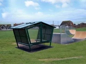 Youth Shelter by skate park